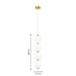 Hängelampe S109-B Gold – Bild 2