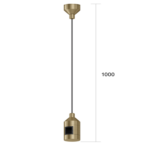 P9 ovjes ravni P9-OV-R-D30x1000mm Zlatna