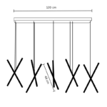 Pendant lamp S213-120cm - Image 3