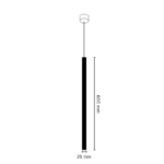 Hängelampe S47-C-D25x600mm-5W-3K – Bild 4