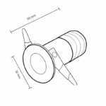 Einbau-Downlight DL41 3W 3000K 32mm – Bild 3