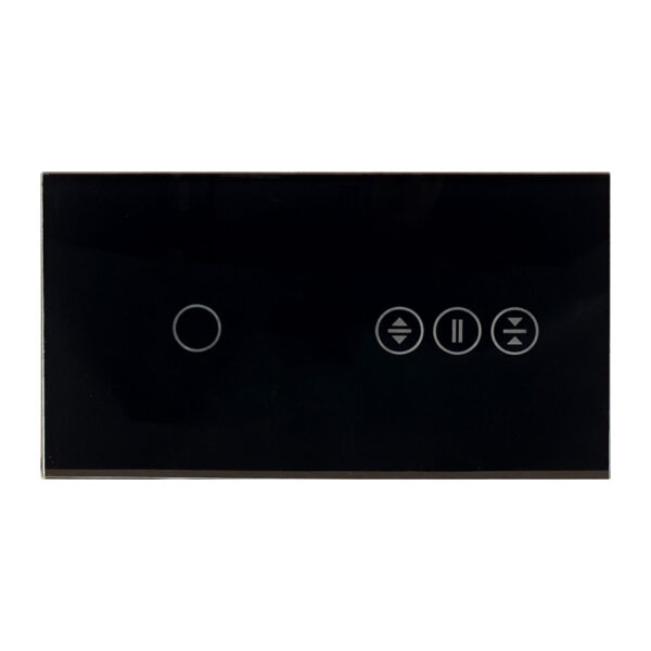 Modul dvostruki stakleni okvir jedan prekidača na dodir + jedan prekidač za rolete TW-G157.1GST