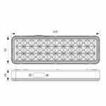 Panik rasvjeta PR-01-3W-3.7V-6.4K-IP20 - Slika 2
