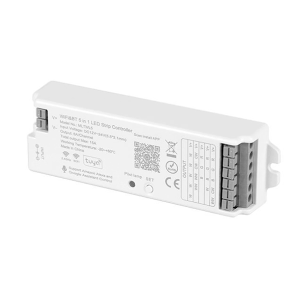 Controller 5in1 WB5 RF WiFi 15A 12V-24V