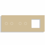 Dreifach-Glasrahmenmodul 4 Schalter + 1 Rahmen TW-G228.2G2G1F – Bild 4
