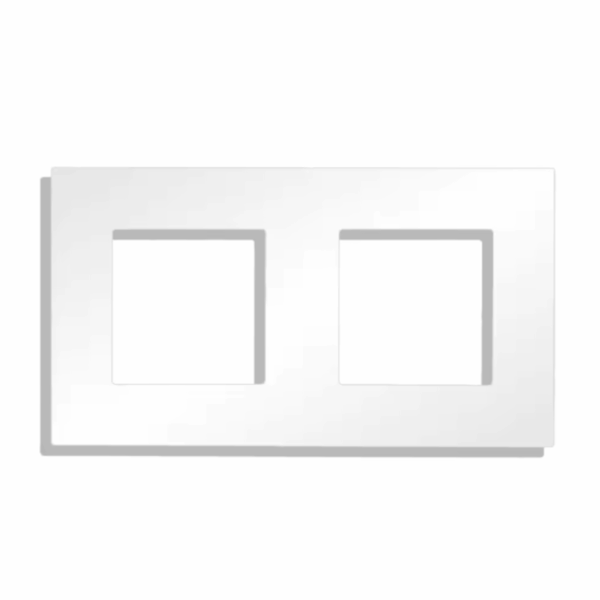 Dvojni plastični okvir modula 2x 47x47mm TW.P157.2F(s)