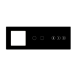 Modul 3-fach Glasrahmen Rollladenschalter + 2 Schalter + 1 Rahmen TW-G228.1F2GST
