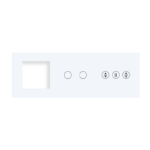 Modul 3-fach Glasrahmen Rollladenschalter + 2 Schalter + 1 Rahmen TW-G228.1F2GST – Bild 3