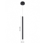 Viseča svetilka S47-D-D16x600mm-G4-3W-DIMM - slika 3